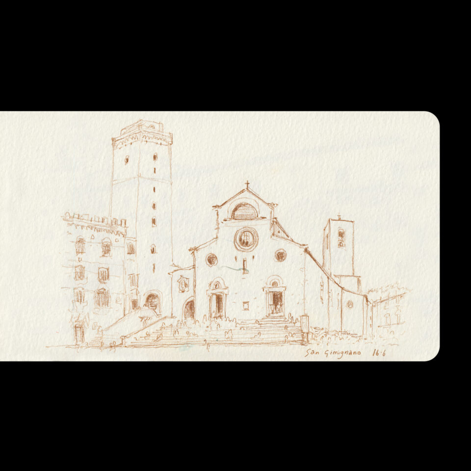 Italy San Gimignano — Piazza Della Cisterna